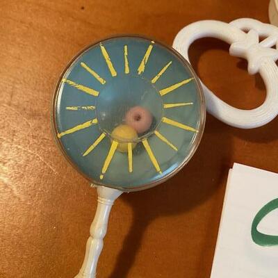 Lot 936 - Vintage baby Rattles