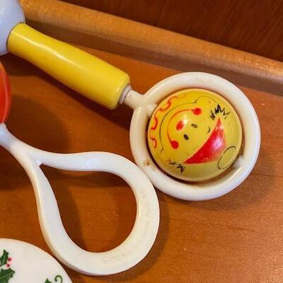Lot 937 - Vintage baby Rattles