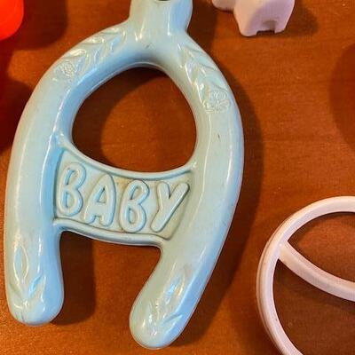 Lot 938 - Vintage Baby rattles