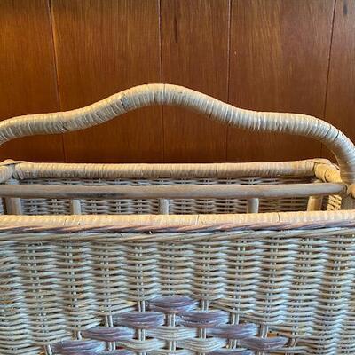 Lot 944 - Wicker magazine holder
