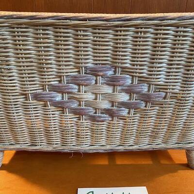 Lot 944 - Wicker magazine holder