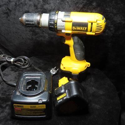 Dewalt drill with charger and batteries 