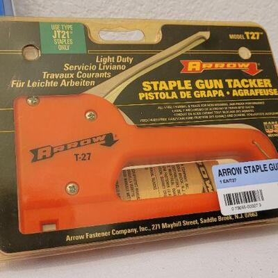 Lot 147: New Tool Bundle - ARROW Staplegun + Cordless Drill