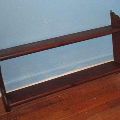Lot 54 - Solid Wood Hanging Wall Shelf LOCAL PICKUP ONLY