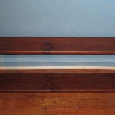 Lot 54 - Solid Wood Hanging Wall Shelf LOCAL PICKUP ONLY