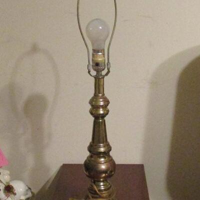 Lot 72 - Brass Lamp LOCAL PICKUP ONLY