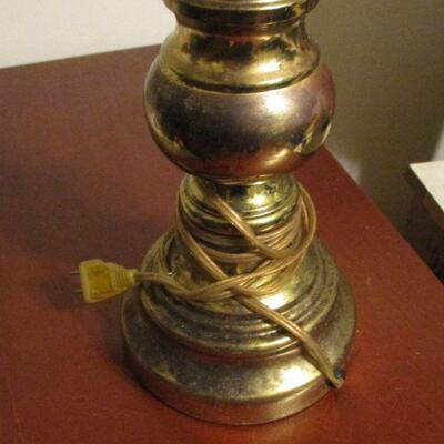 Lot 72 - Brass Lamp LOCAL PICKUP ONLY