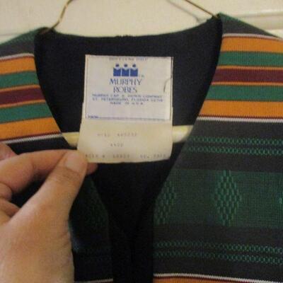 Lot 158 - Black Church Robe with Kente Cloth Stole