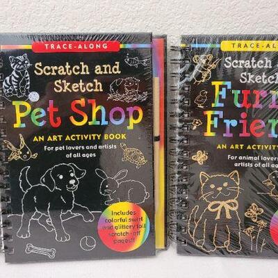 Lot 151: (4) New Scratch and Sketch Art Activity Books
