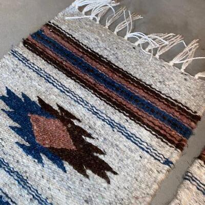 Lot 957 - two woven rugs 