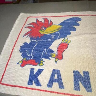 Lot 960- KU Jayhawk Rug