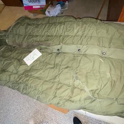 Lot 964- Vintage Military Sleeping Bag