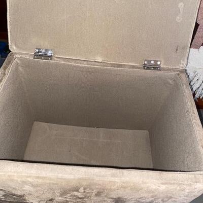 Lot 972 - Upholstered Ottoman with Storage