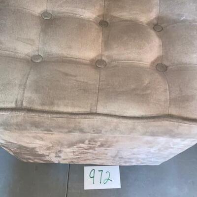 Lot 972 - Upholstered Ottoman with Storage