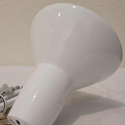 Lot 170: Vintage White Mid Century Modern Clamp Lamp