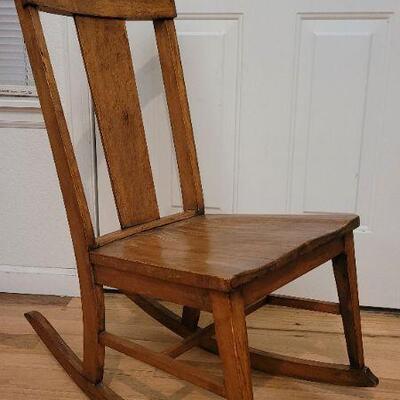 Lot 172: Vintage Wood Rocking Chair