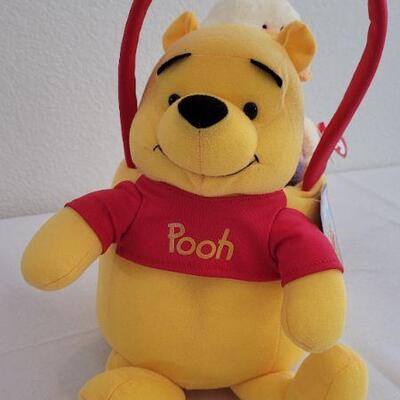 Lot 199: NEW Winnie the Pooh Easter Egg Plush Basket + NEW Ty Beanie Duck