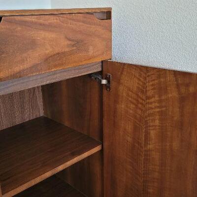 Lot 200: Vintage LANE Mid Century Modern Walnut Dresser w/ Storage 