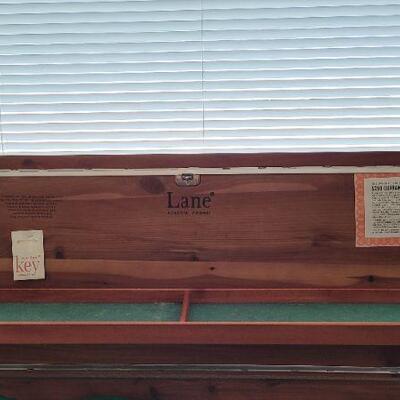 Lot 201: Vintage LANE Mid Century Modern Cedar Chest w/ Original Key 
