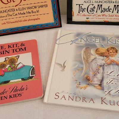 Lot 205: Assorted Hardback Books + Bookmark CAT THEME