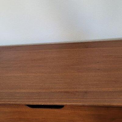 Lot 211: Vintage LANE Mid Century Modern Tall Walnut Dresser