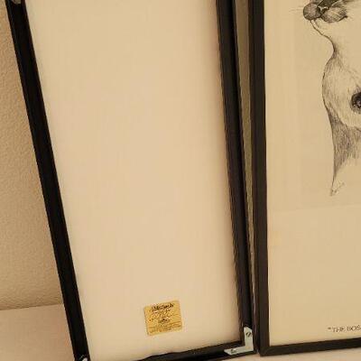 Lot 215: Pair of Siamese Cat Fine Art Framed Prints