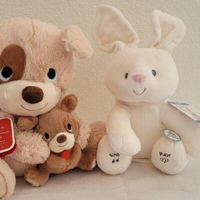 Lot 217: (2) NEW Animated Stuffed Animals 