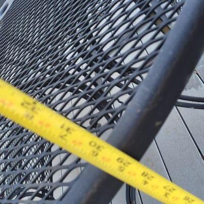 Lot 221: Outdoor Patio Set w/ (4) Rocking Chairs
