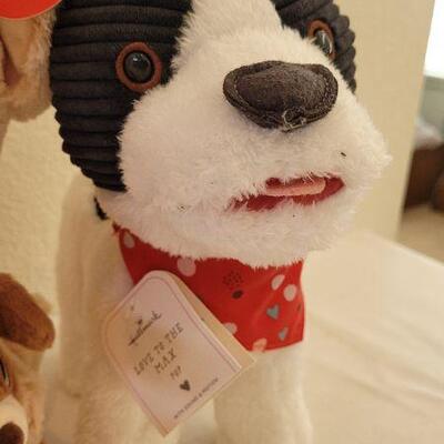 Lot 223: (2) New Stuffed DOG Animals - 1 Sings, Other is Animated