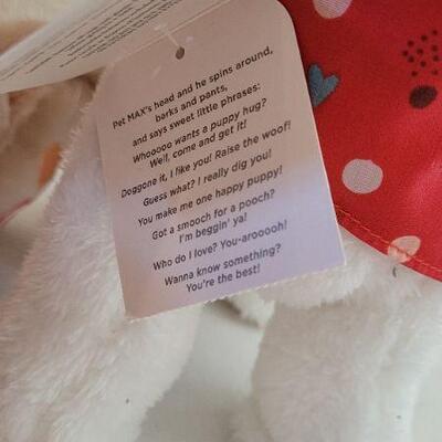 Lot 223: (2) New Stuffed DOG Animals - 1 Sings, Other is Animated