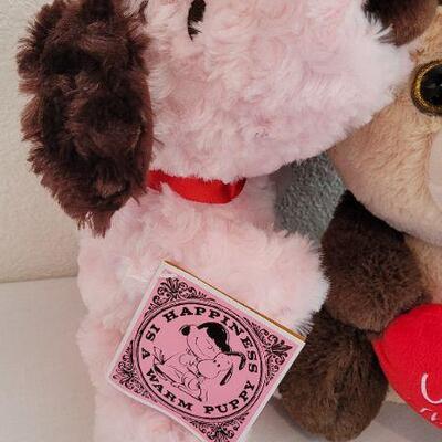 Lot 224: (2) New VALENTINES Stuffed Animals 