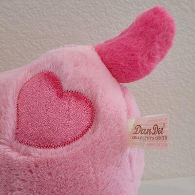 Lot 228: NEW Large 28" Long VALENTINES Stuffed Weiner Dog 