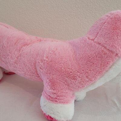 Lot 228: NEW Large 28" Long VALENTINES Stuffed Weiner Dog 