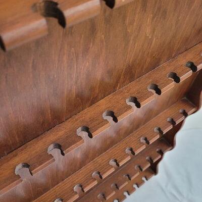 Lot 232: Vintage 28" Tall Spoon or Collectible Display Shelf