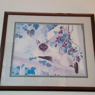 Lot 240: Barbara Macomber Siamese Print 