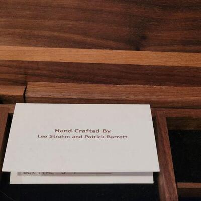 Lot 241: Handcrafted Walnut & Cherry Jewelry Box by Lee Strohm & Patrick Barrett