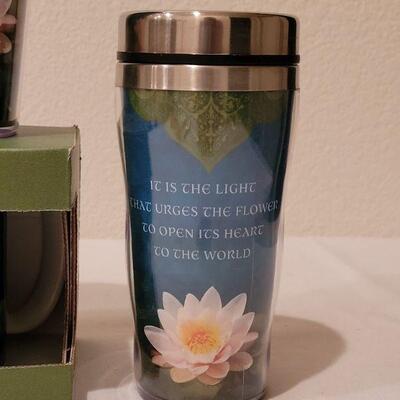Lot 261: All NEW Waterlily Travel Mug, Travel Cup for Cold Beverages and Coffee Cup 