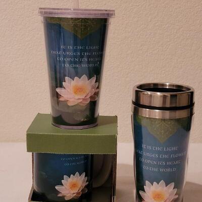 Lot 261: All NEW Waterlily Travel Mug, Travel Cup for Cold Beverages and Coffee Cup 