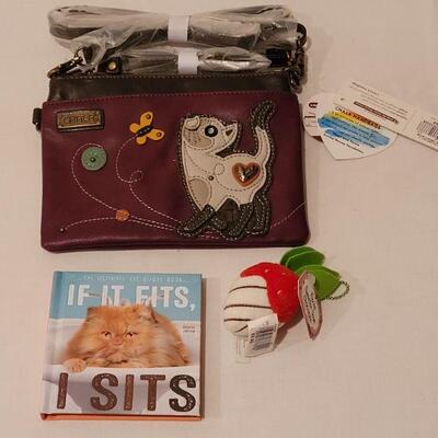 Lot 265: New Chala Cat Purse, Book and Purse Charm