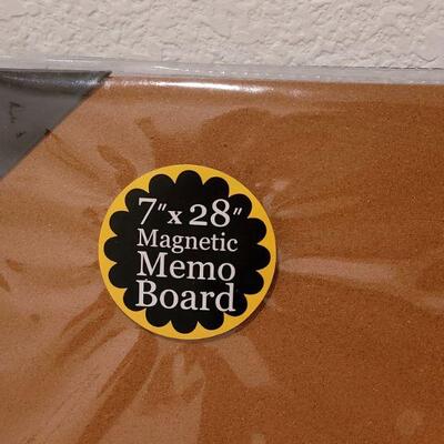 Lot 266: Embellish Your Story Magnet Memo Board and (4) Packages of Magnets