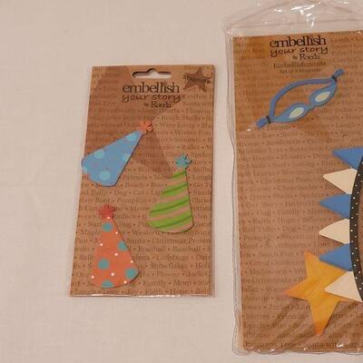 Lot 266: Embellish Your Story Magnet Memo Board and (4) Packages of Magnets