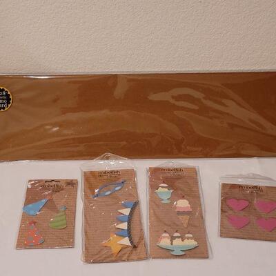Lot 266: Embellish Your Story Magnet Memo Board and (4) Packages of Magnets