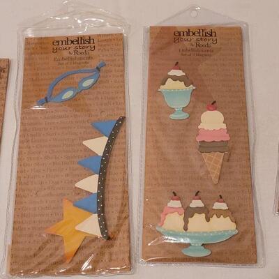 Lot 266: Embellish Your Story Magnet Memo Board and (4) Packages of Magnets