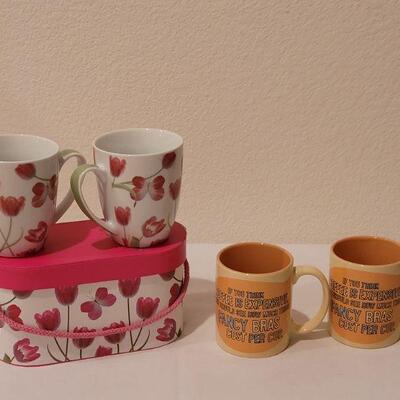 Lot 267: (2) New Sets of Coffee Mugs