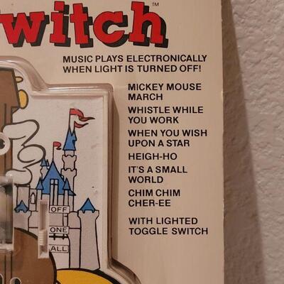Lot 268: Vintage Musical Walt Disney Mickey Mouse Light Switch 