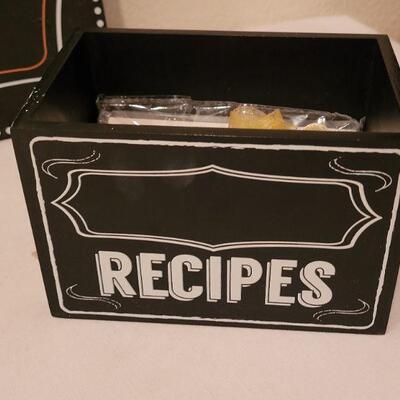 Lot 271: NEW Kitchen Chalkboard and Recipe Box
