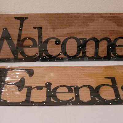 Lot 277: New Embellish Magnetic Welcome and Friend