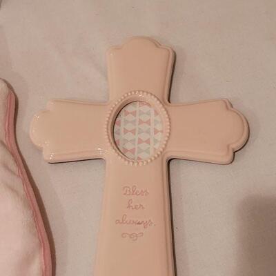 Lot 294: New Baby Girl MY 1st Valentine's Day, Cross & Scrapbook lot