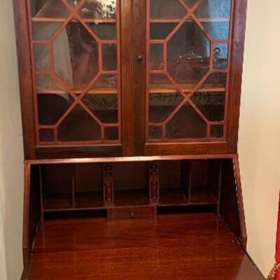 Chippendale Style Secretary Desk 