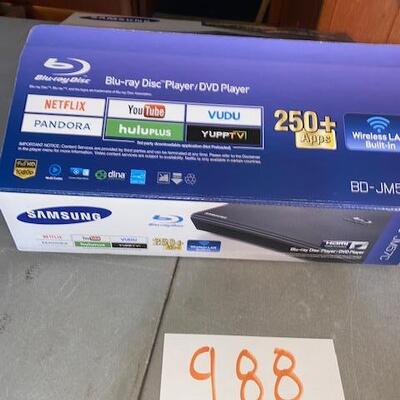 Lot  988 -Samsung Blue Ray/DVD Player 